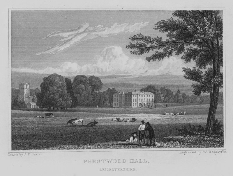 Prestwold Hall, Leicestershire de John Preston Neale