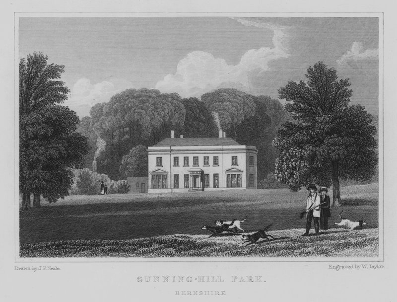 Sunning-Hill Park, Berkshire (grabado) de John Preston Neale