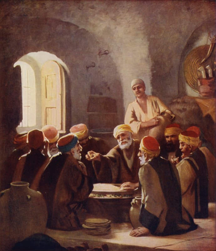 Cena entre los fellahheen de James Clark