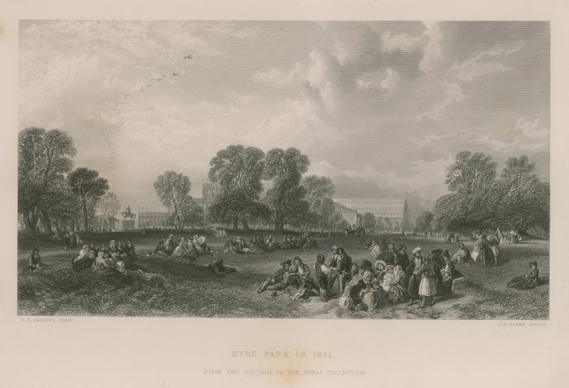 Hyde Park en 1851 de James Duffield Harding