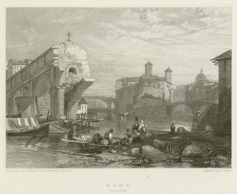 Roma, Ponte Rotti de James Duffield Harding
