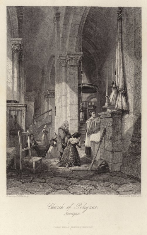 La Iglesia de Polignac en Auvernia de James Duffield Harding