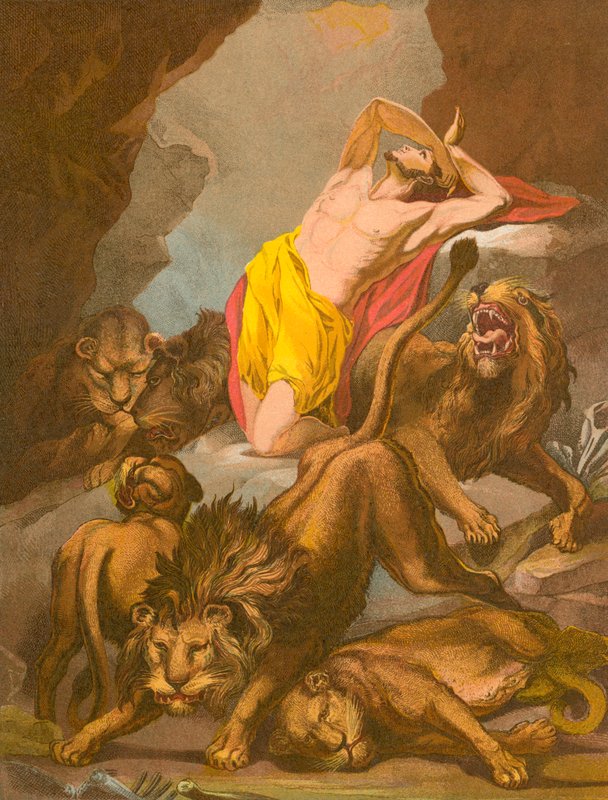 Daniel en el foso de los leones de James Northcote