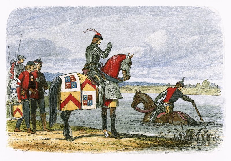 Buckingham encuentra el Severn intransitable de James William Edmund Doyle