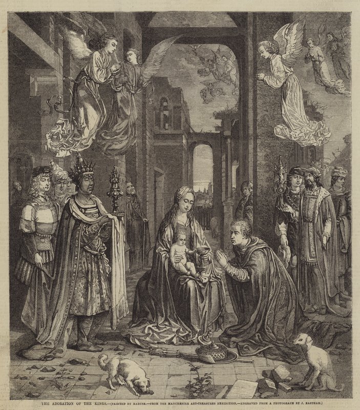 La adoración de los reyes de Jan Gossaert