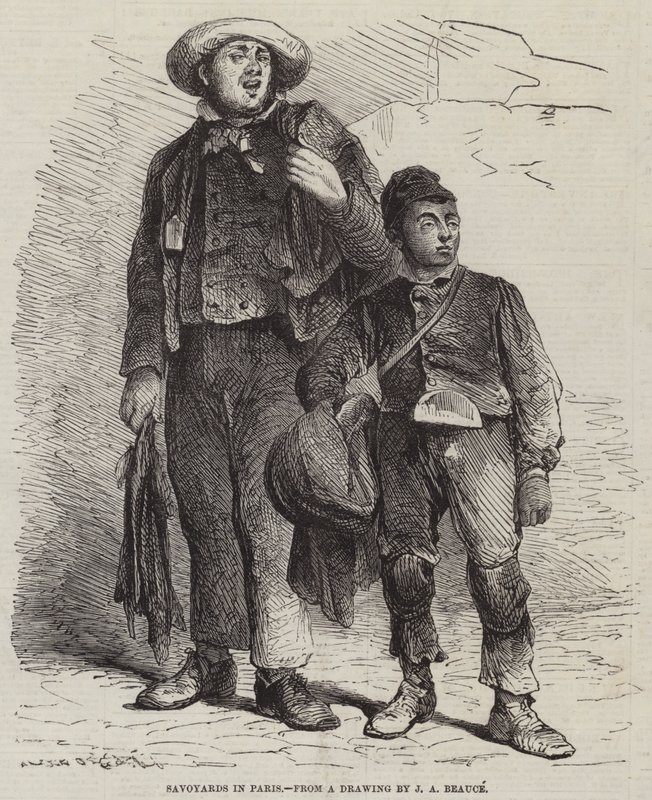 Saboyanos en París de Jean Adolphe Beauce