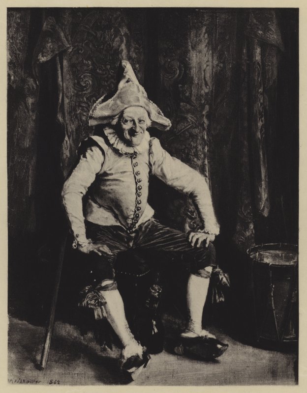 Le Polichinelle sentado de Jean Louis Ernest Meissonier