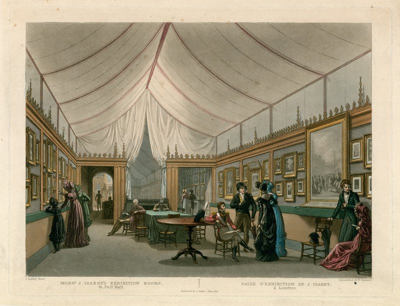 Sala de Exposiciones de Monsieur J Isabey de Jean Baptiste Isabey