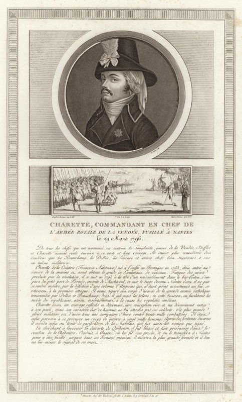 Retrato de François de Charette de Jean Duplessi Bertaux