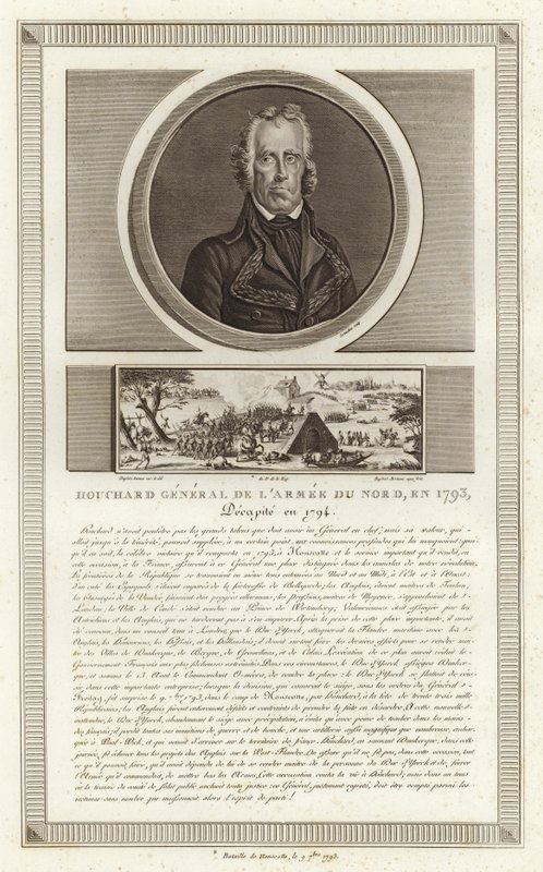 Retrato de Jean Nicolas Houchard de Jean Duplessi Bertaux