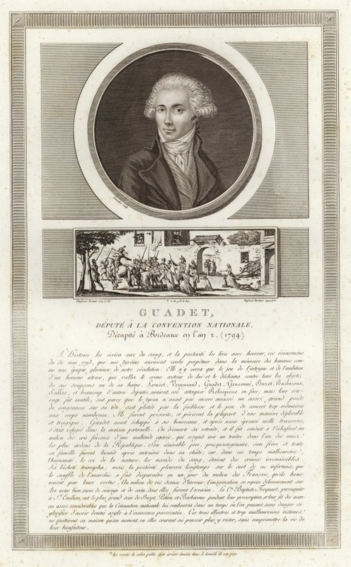Retrato de Marguerite-Elie Guadet de Jean Duplessi Bertaux