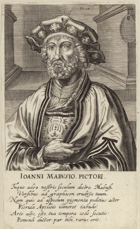 Retrato de Jan Mabuse de Johan Wierix
