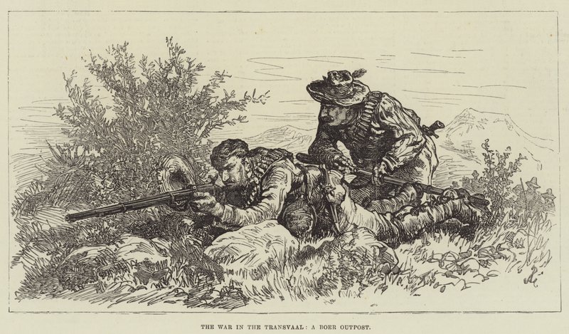 La Guerra en el Transvaal, un Puesto Avanzado Boer de Johann Nepomuk Schonberg