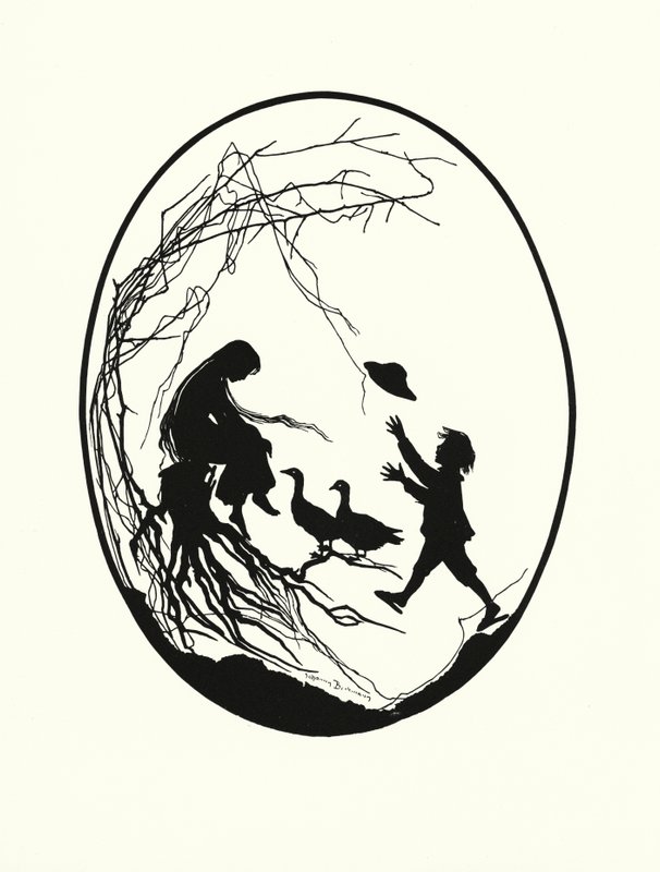 Die Gansemagd (litografía) de Johanna Beckmann