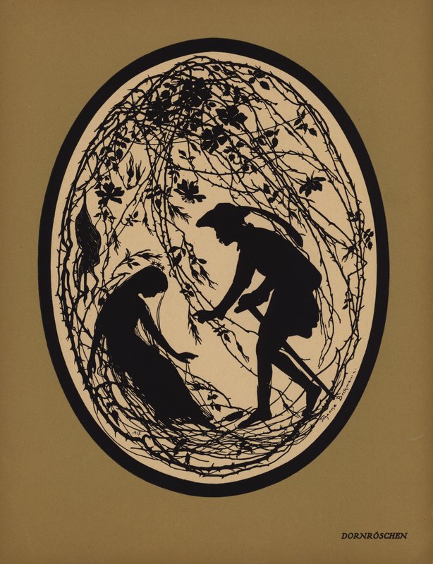 Roseta de espinas (litografía) de Johanna Beckmann