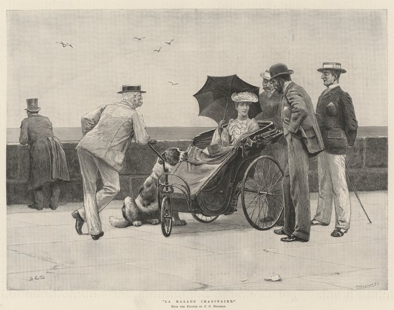 El enfermo imaginario de John Charles Dollman