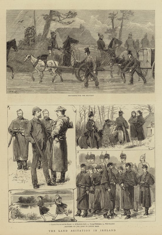 La agitación de la tierra en Irlanda de John Charles Dollman