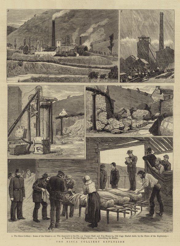 La Explosión de la Mina de Risca de John Charles Dollman