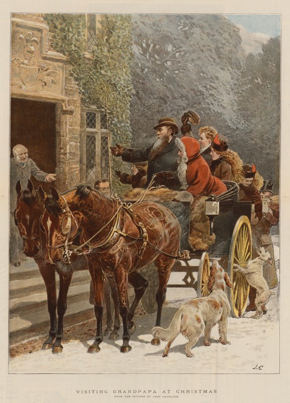 Visitando al abuelo en Navidad de John Charlton