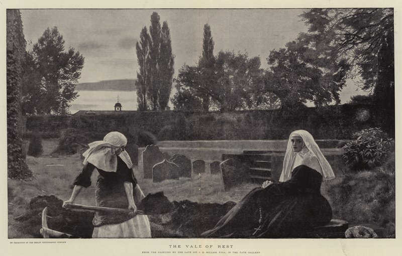 El valle del descanso de John Everett Millais
