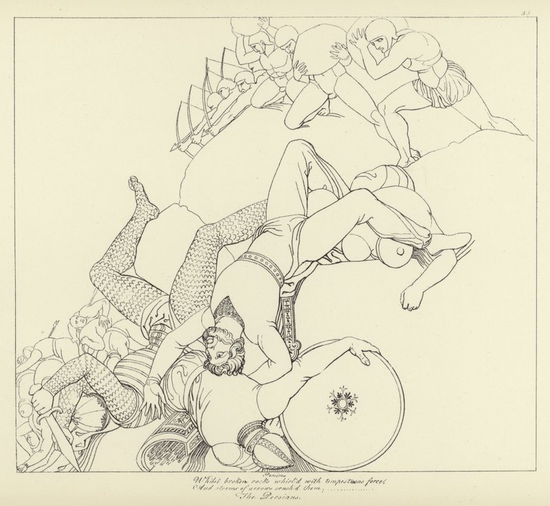 Los Persas de John Flaxman