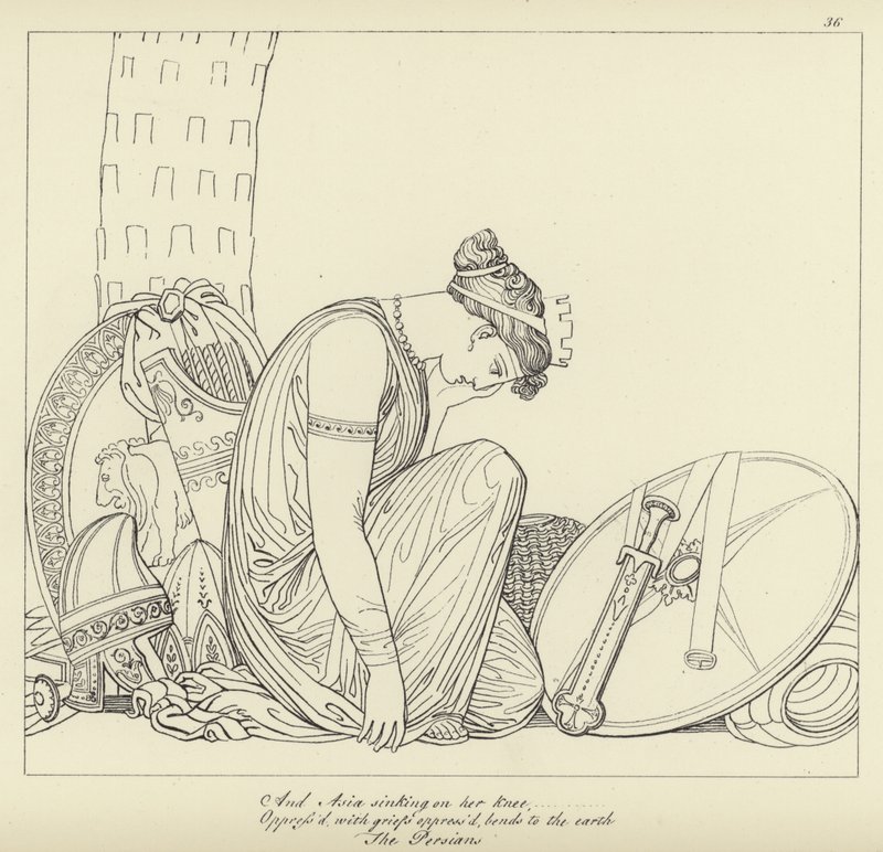 Los persas de John Flaxman