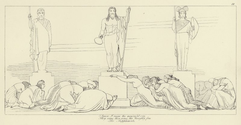 Los suplicantes de John Flaxman