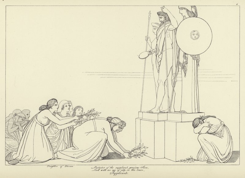 Los suplicantes de John Flaxman