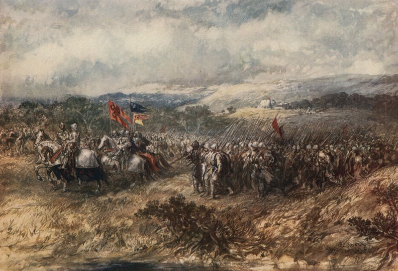 Cruzados en marcha de John Gilbert