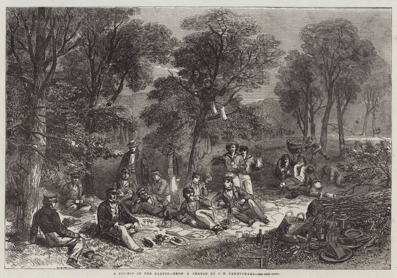 Un picnic en el Báltico de John Wilson Carmichael