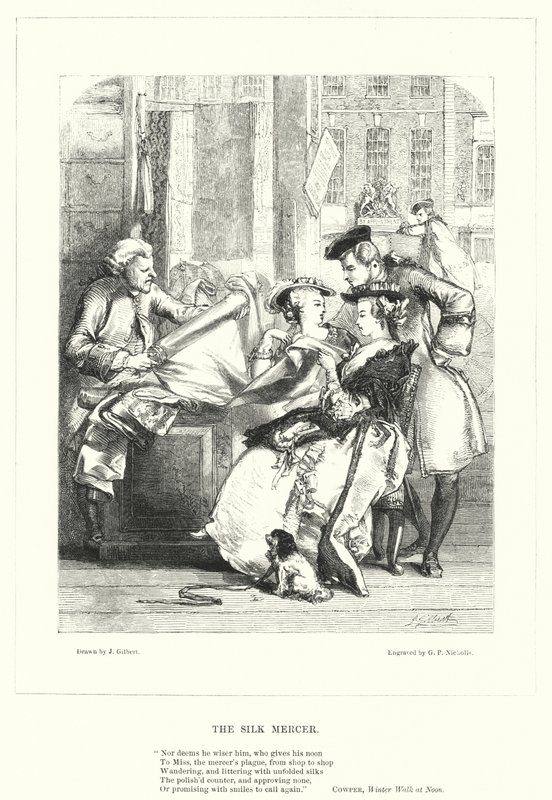 El mercero de seda de John (after) Gilbert