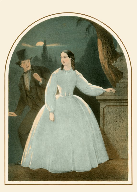 Mujer de blanco de John Brandard
