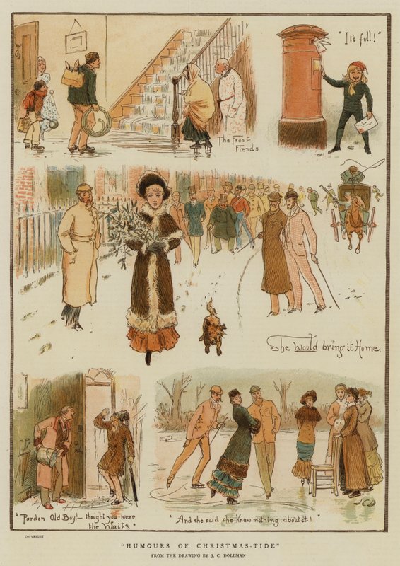 Humores de la Navidad de John Charles (after) Dollman