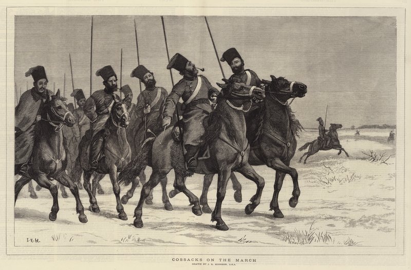Cosacos en marcha de John Evan Hodgson