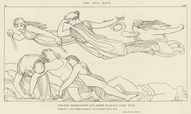La raza malvada de John Flaxman