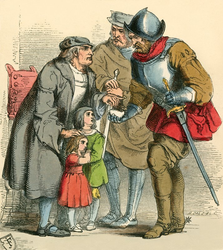 Los niños llevados por los rufianes de John Franklin
