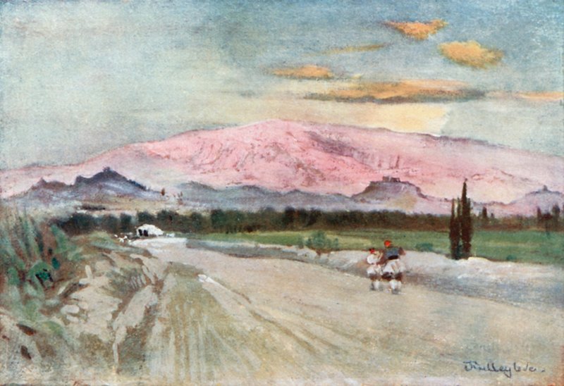 Atenas desde el camino a Eleusis de John Fulleylove