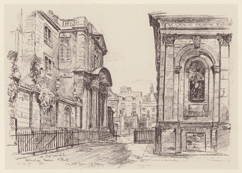 Museo Ashmolean (litografía) de John Fulleylove