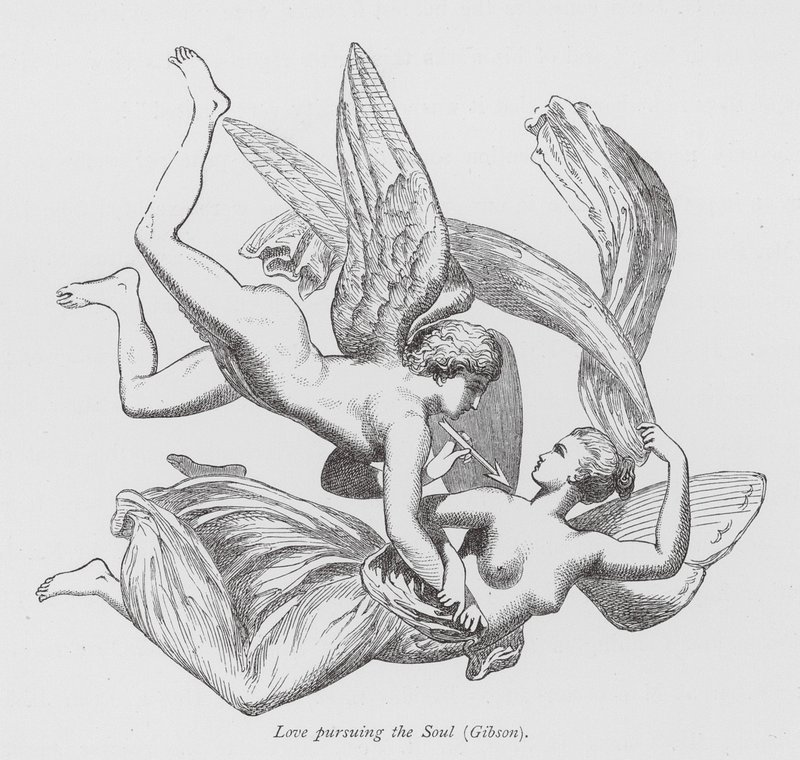 El amor que persigue el alma (grabado) de John Gibson