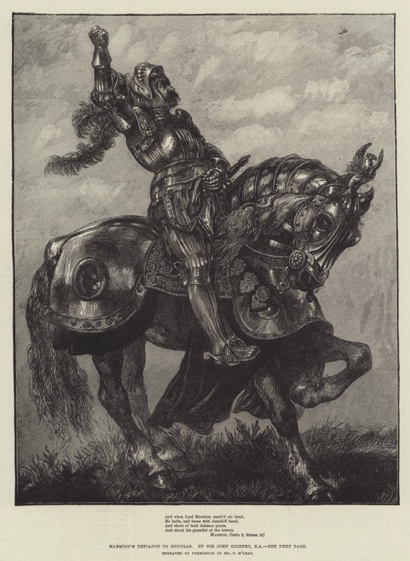 El desafío de Marmion a Douglas de John Gilbert