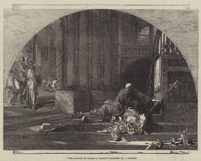 El asesinato de Thomas A Becket de John Gilbert