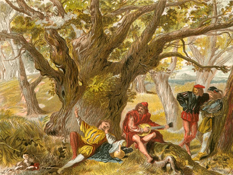 Bajo el árbol verde de John Gilbert