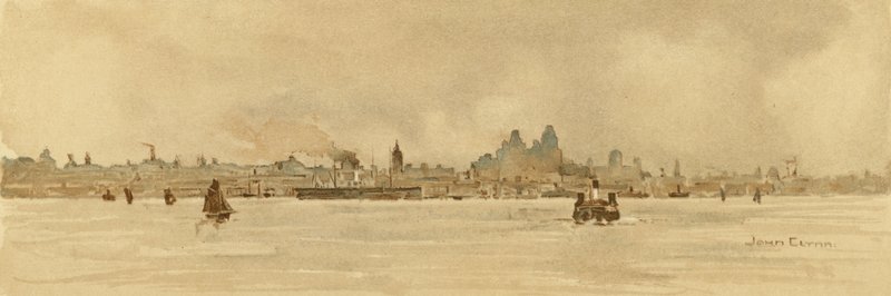 Liverpool (litografia en color) de John Glynn