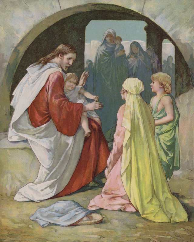Cristo bendiciendo a los niños de John Lawson