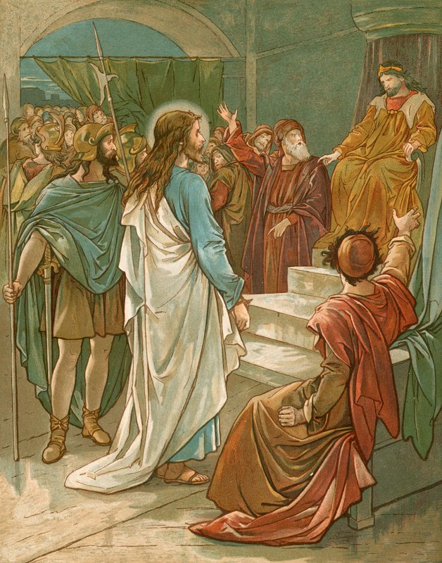 Jesús frente a Pilato de John Lawson