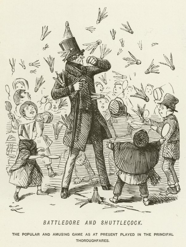 Battledore y Shuttlecock de John Leech