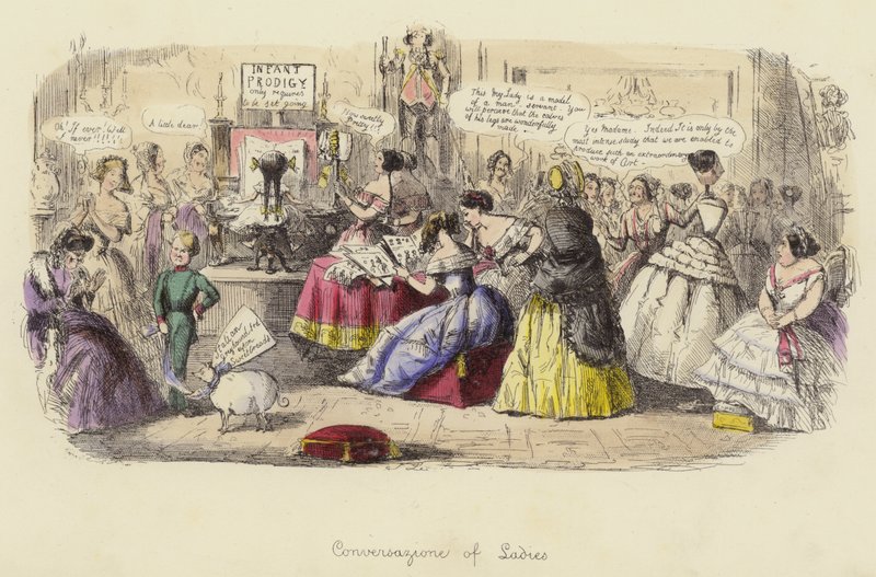 Conversación de damas de John Leech