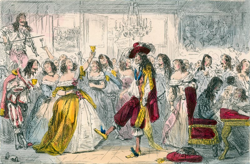 Fiesta Nocturna, Época de Carlos II de John Leech