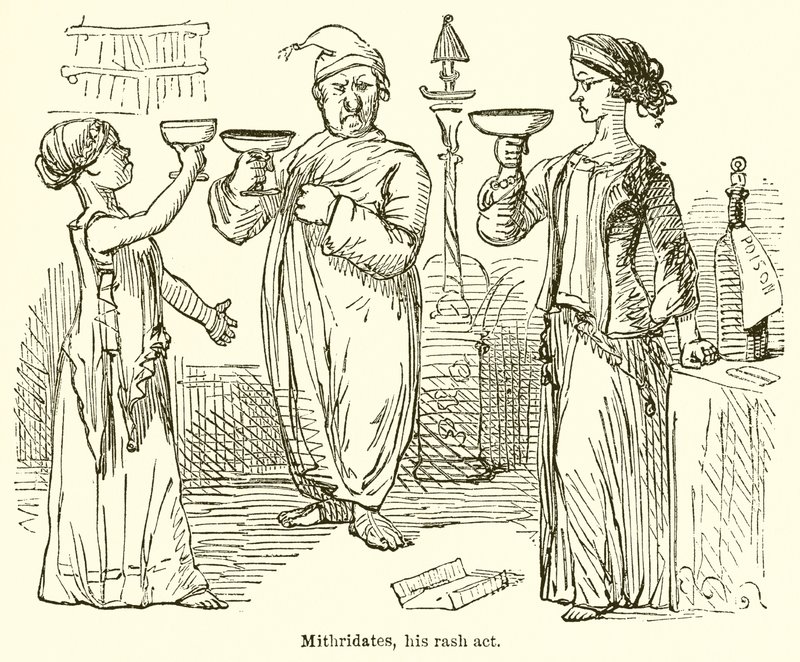 Mitrídates, su acto temerario de John Leech
