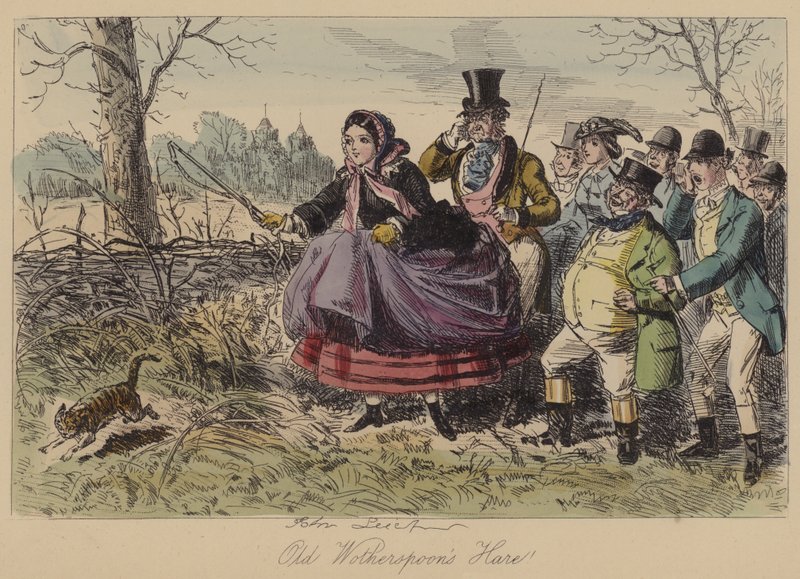 ¡La liebre de Old Wotherspoon! de John Leech